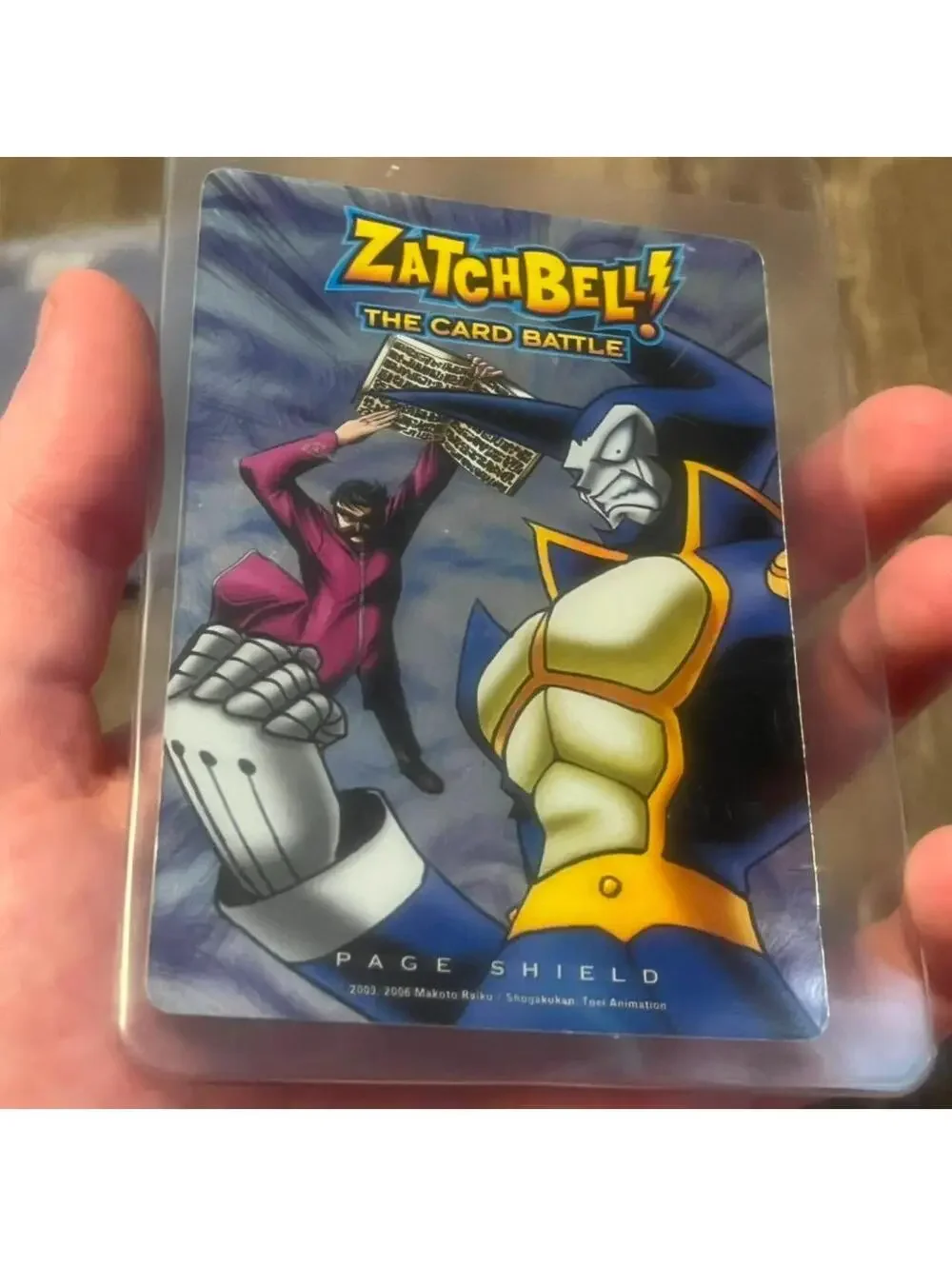 Zatch Bell! The Card Battle - PAGE SHIELD  Holo Card